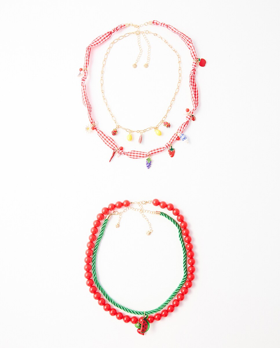 Imagem 0 de Gargantilha com Filas de Vichy