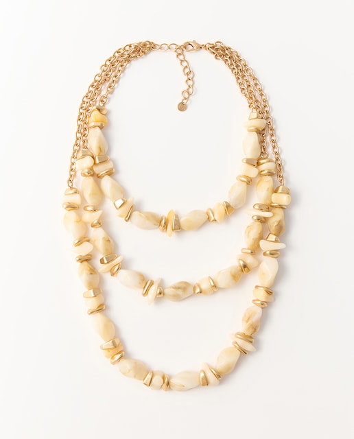 Imagen 0 de Choker multipiedras bicolor