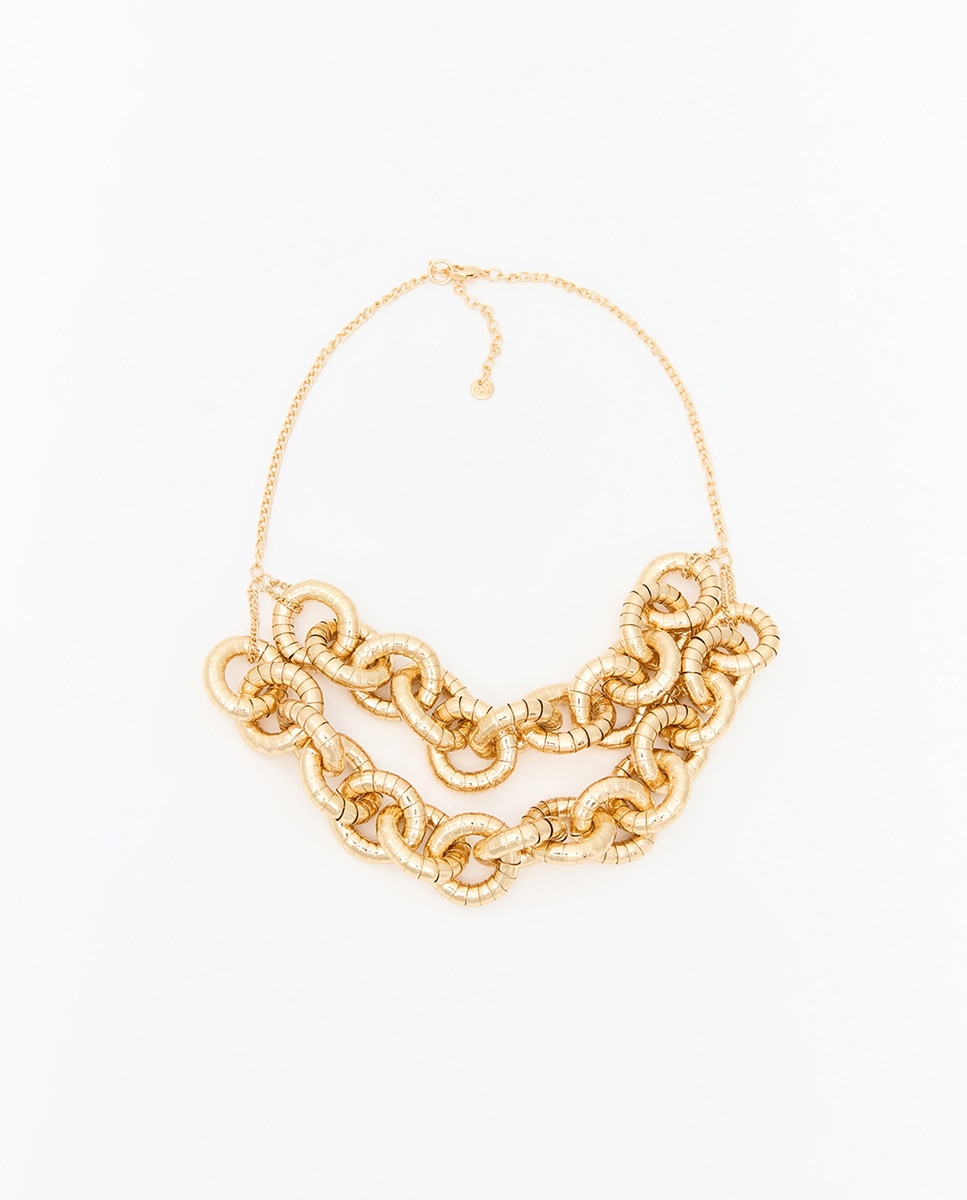 Imagen 0 de Choker cadena doble eslabones 390 Oro