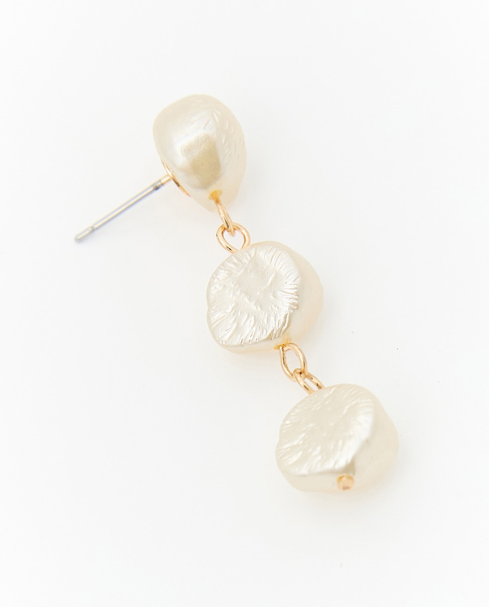 Conjunto de Pérolas Etéreas Branco-marfim-3