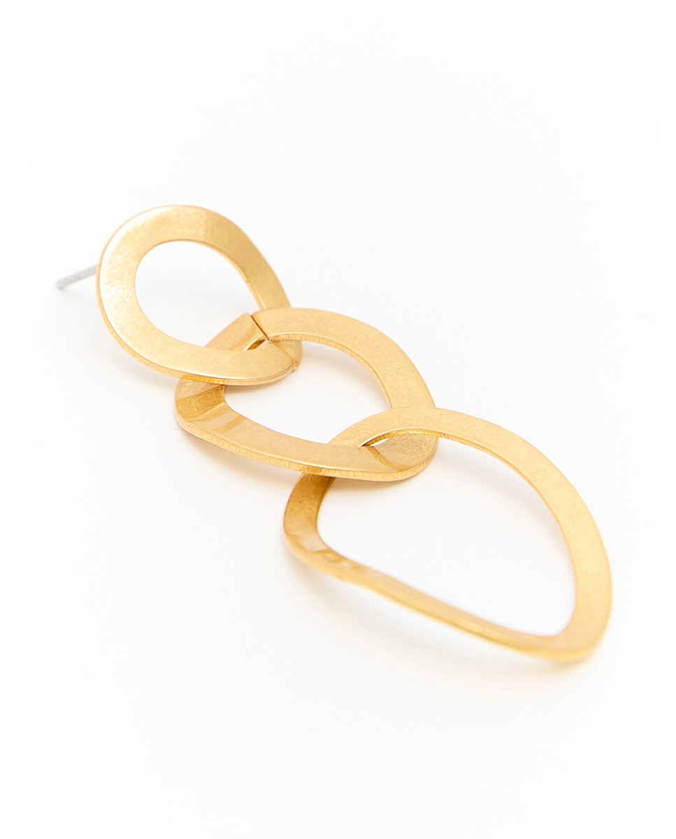 Conjunto de Gargantilha com Argolas 390 Ouro-3