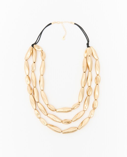 Imagen 0 de Choker triple dorado