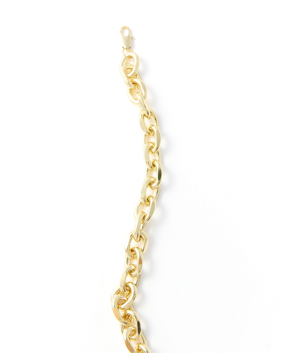 Choker com elos de metal 390 Ouro-2