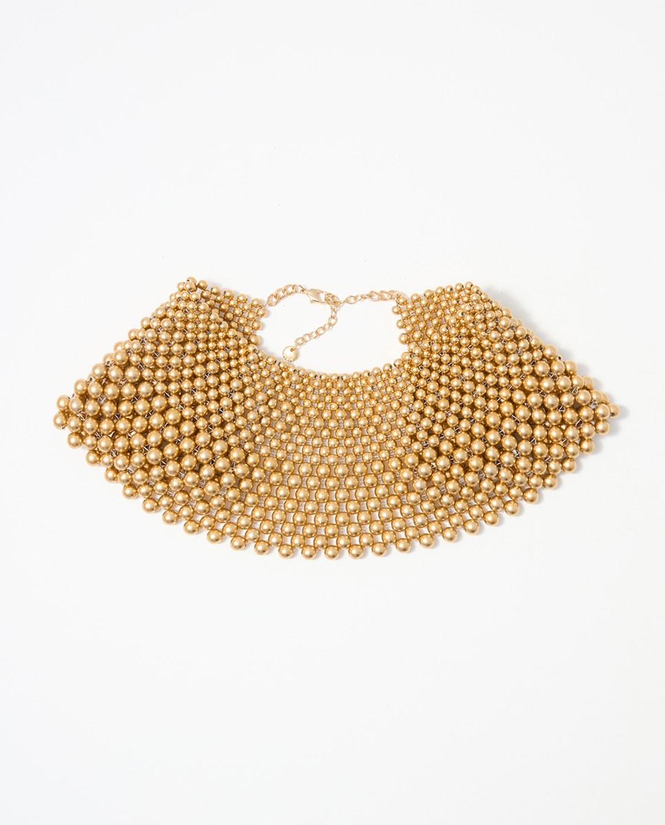 Imagen 0 de Choker cuello bolitas 390 Oro