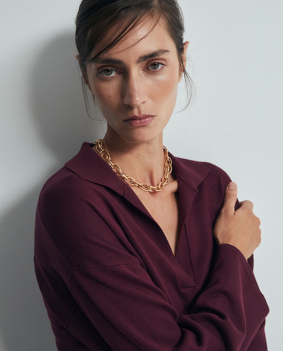 Imagen 0 de Choker maxieslabones metal
