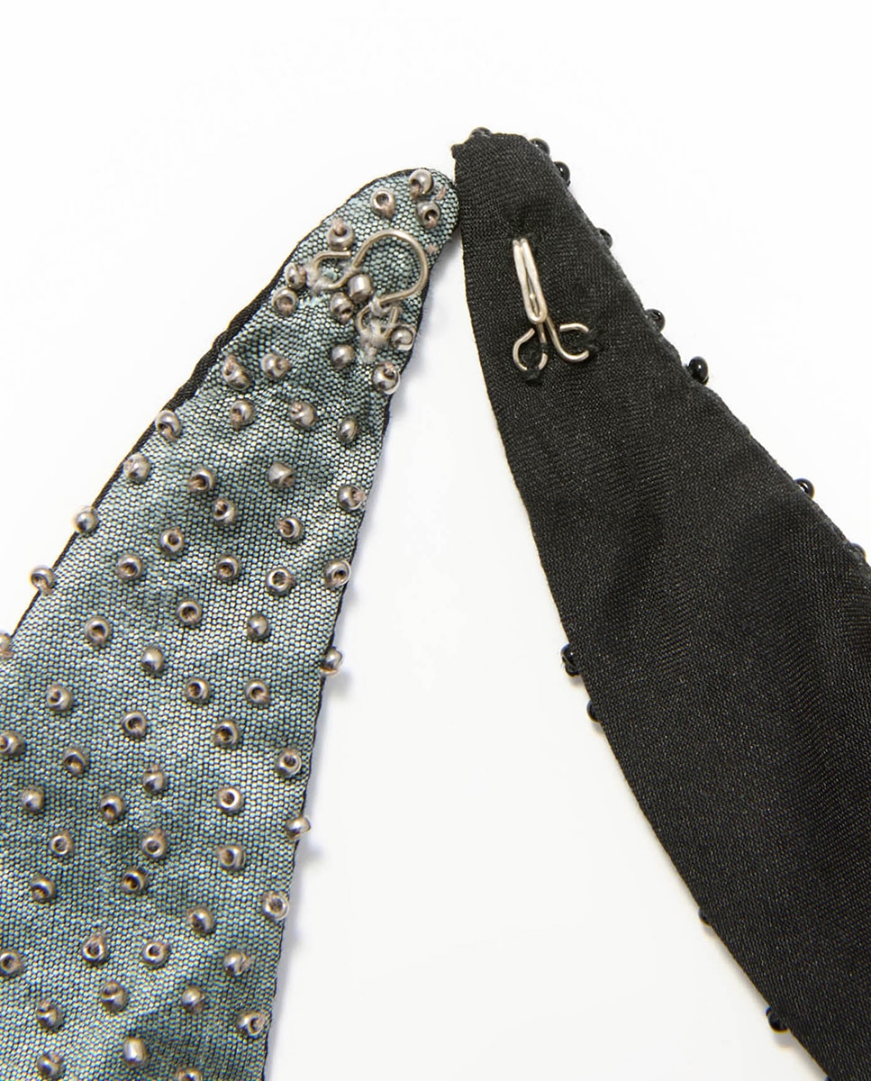 Gargantilha com Contas Preto-3