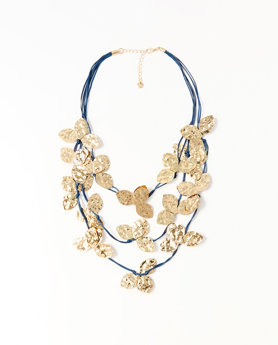 Choker flores metal - Sfera - 390 Oro 390 Oro-1