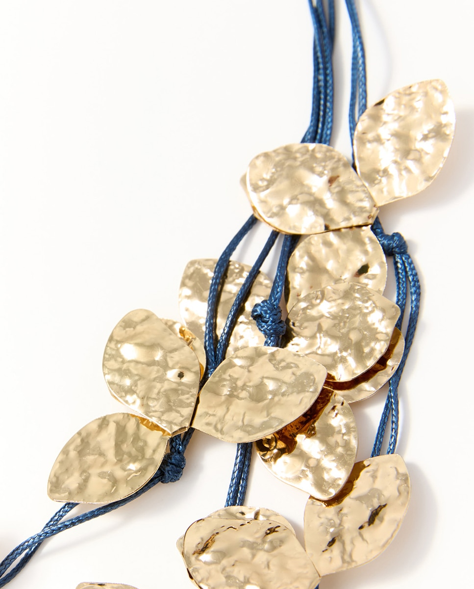 Choker flores metal - Sfera - 390 Oro 390 Oro-2