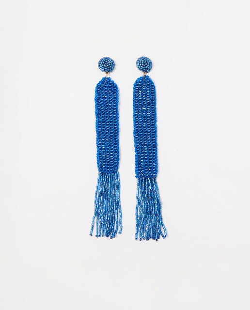 Pendientes cascada cuentas