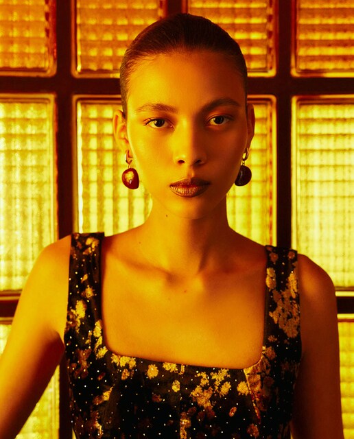 Imagen 0 de Aro colgante esmaltado