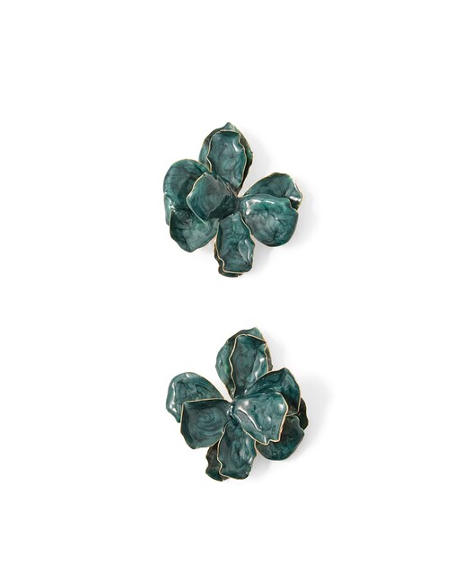 Imagen 0 de Pendientes flor esmaltada