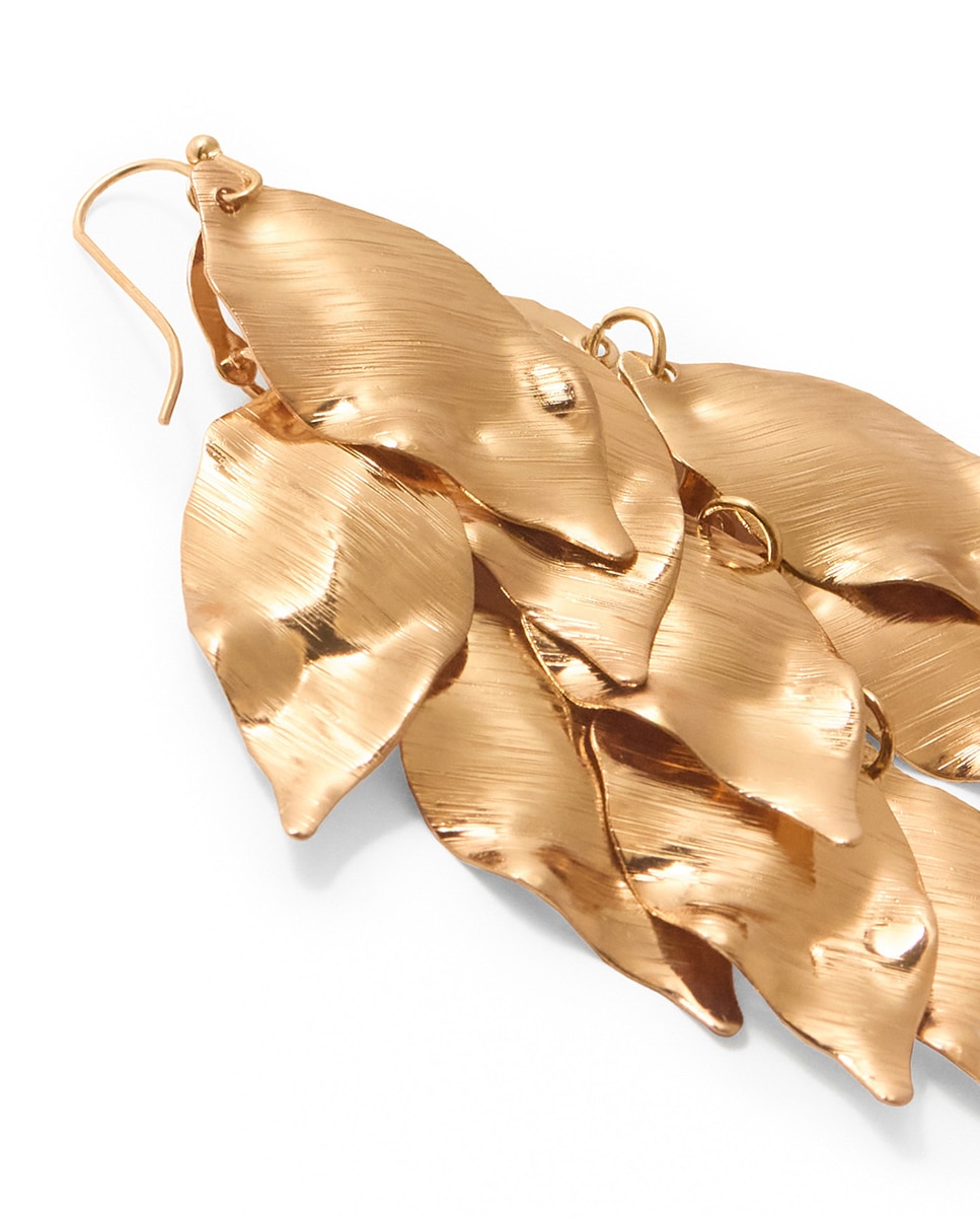 Brincos com Folhas Ouro-3