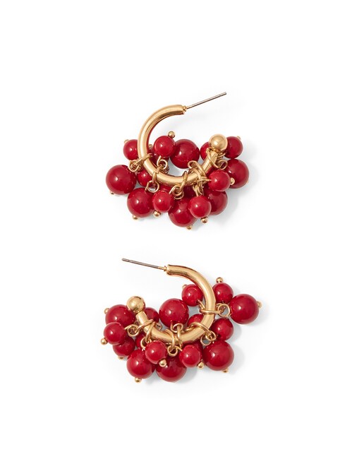 Imagen 0 de Aros racimo bolitas