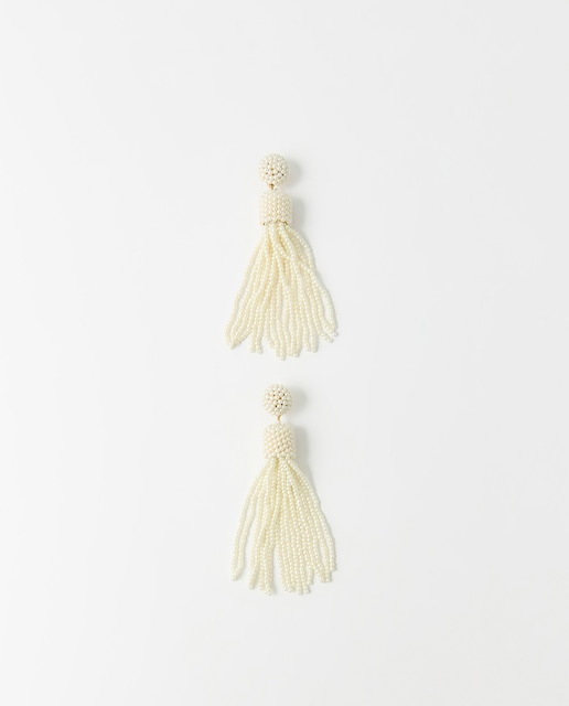 Imagen 0 de Pendientes borla perlas