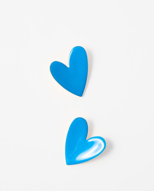Imagen 0 de Pendientes corazón esmalte