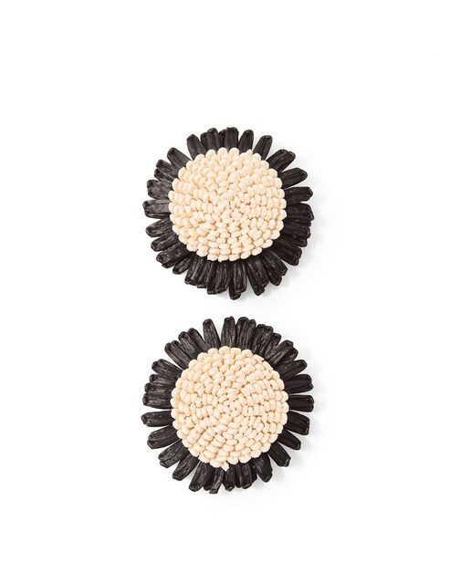 Imagen 0 de Pendientes margarita rafia