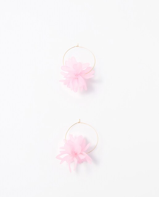 Imagen 0 de Aros pétalos ramillete