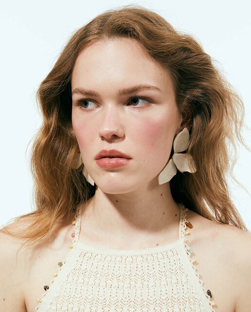 Imagen 0 de Pendientes semiflor esmaltado