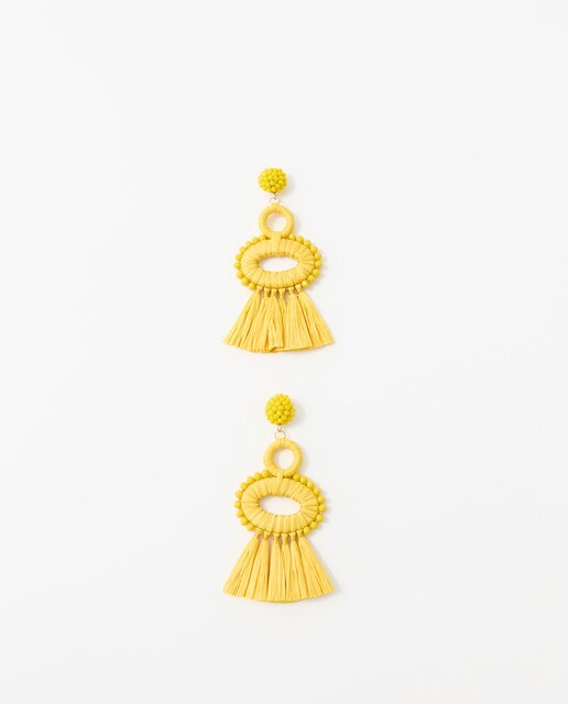 Imagen 0 de Pendientes geometricos rafia