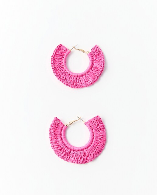 Imagen 0 de Aros volantes rafia