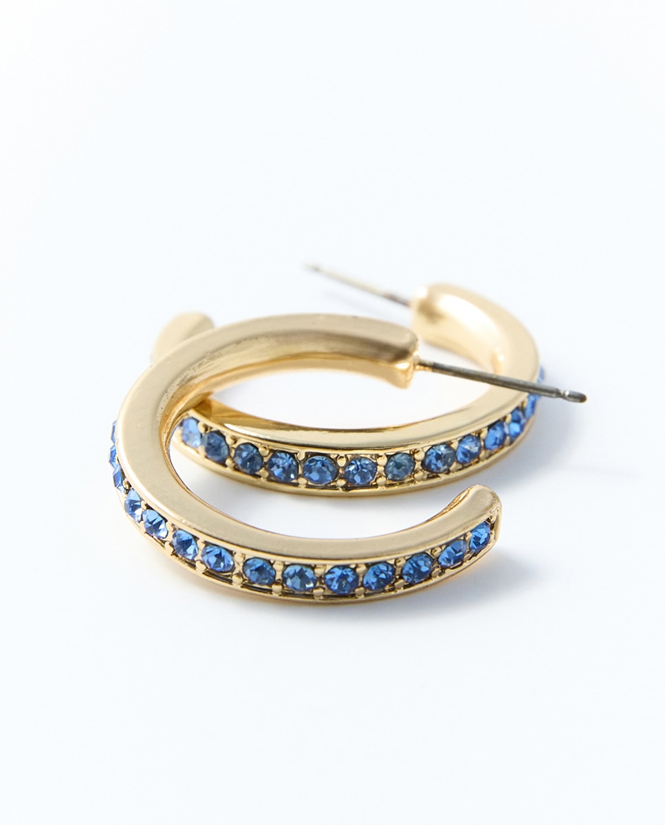 Conjunto de Brincos com Gota Azul-2