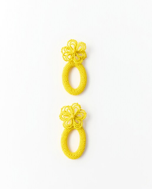 Imagen 0 de Pendientes arandela flor