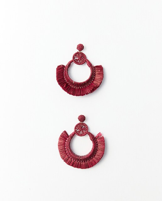 Imagen 0 de Maxipendientes arandela rafia