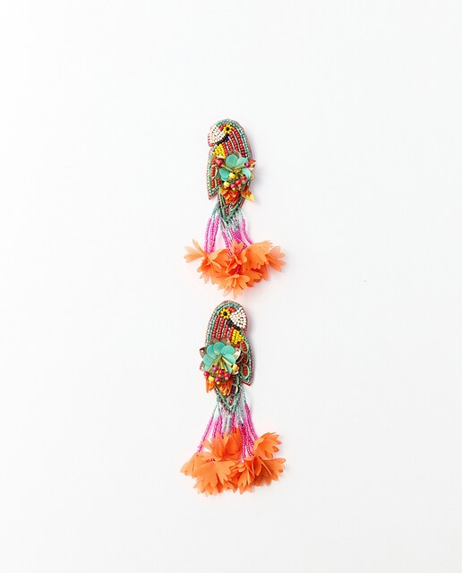 Imagen 0 de Pendientes loro tropicales