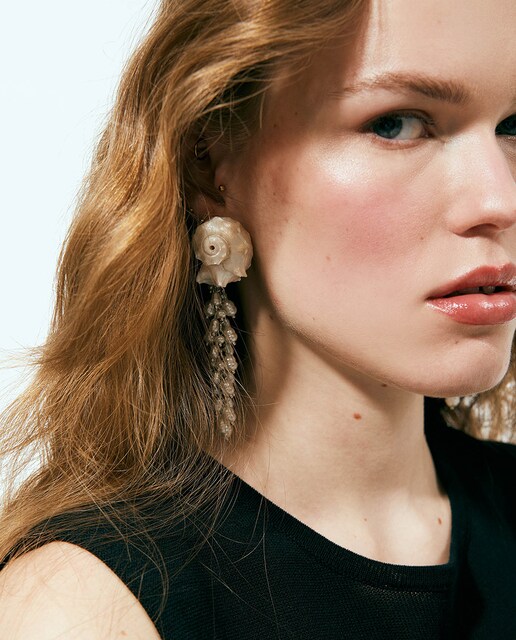 Imagen 0 de Pendientes caracola imagen