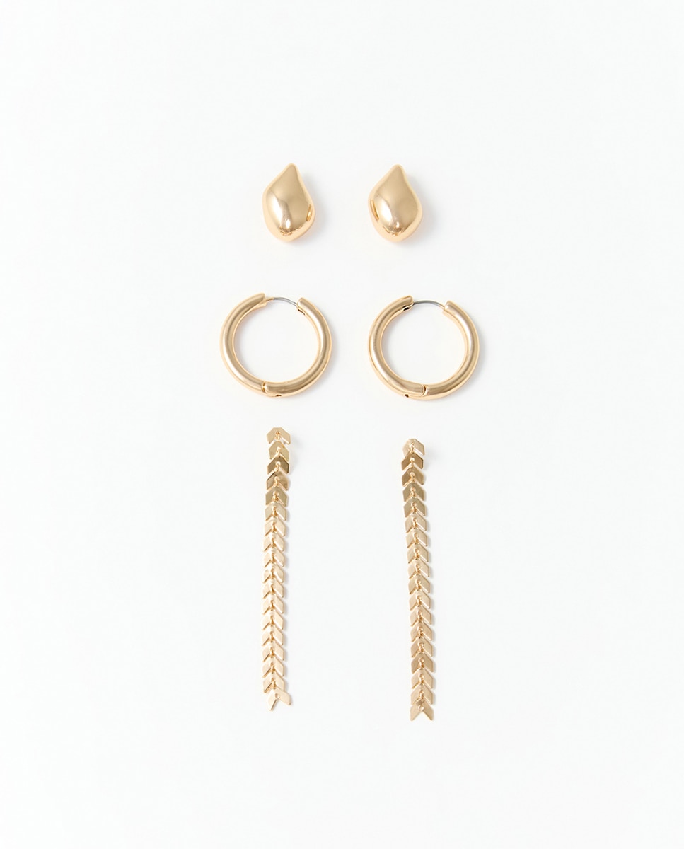 Imagem 0 de Conjunto de 3 Brincos de Gota