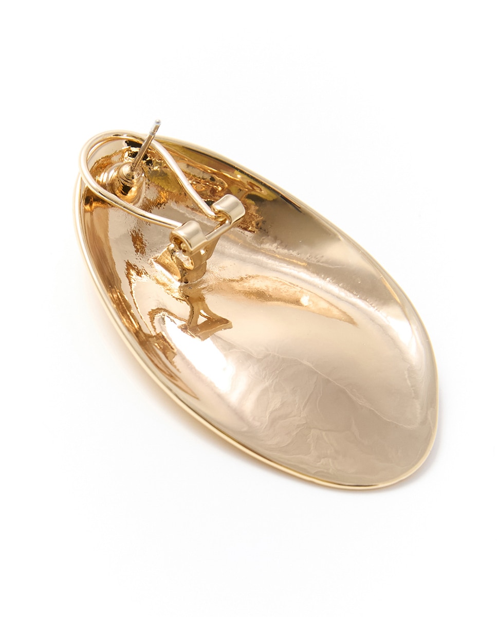Brincos com Gota Plana 390 Ouro-2