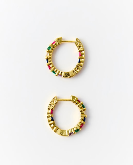 Imagen 0 de Aros joya circonitas multicolor