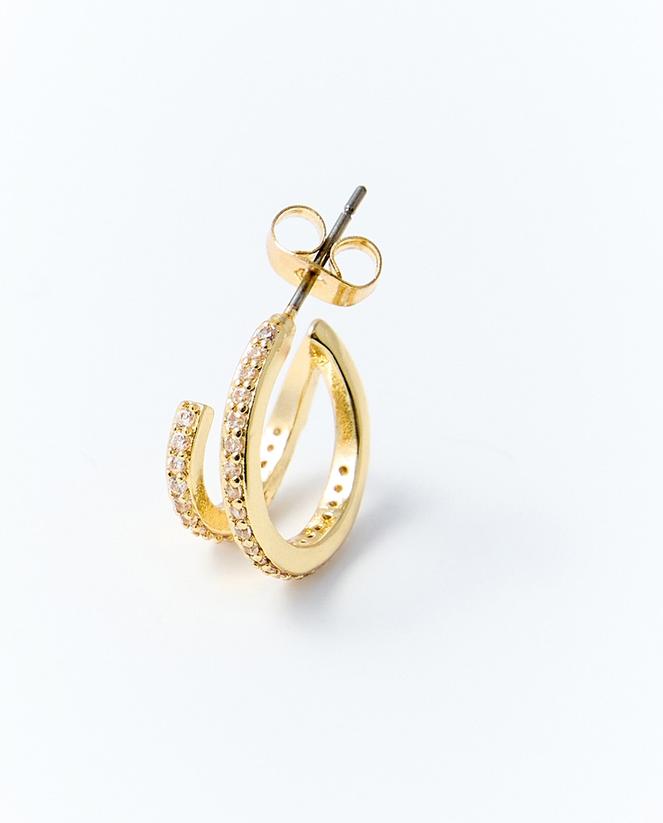 Conjunto de 3 Brincos com Pérola 390 Ouro-2