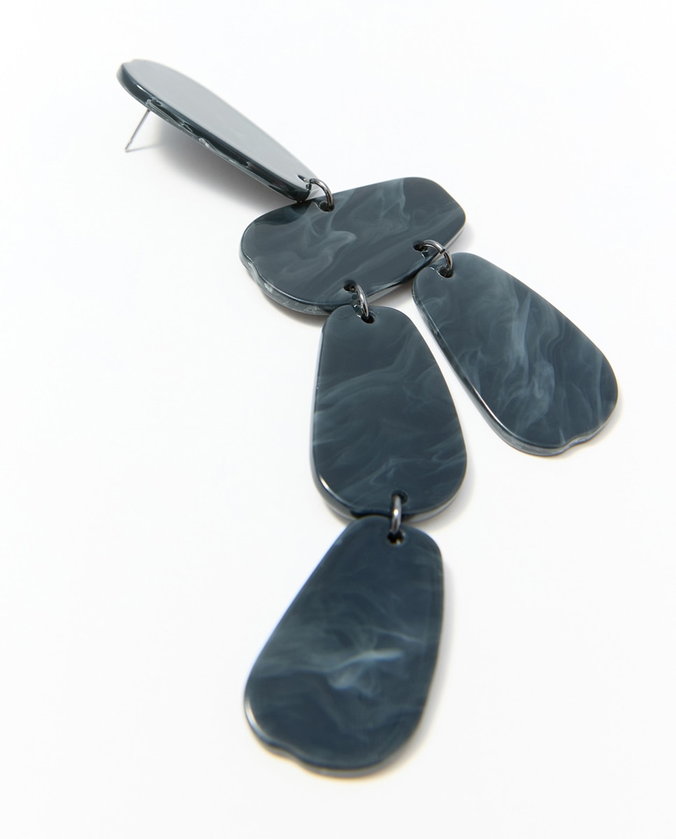 Pendientes cascada resina - Sfera - 830 Antracita 830 Antracita-2