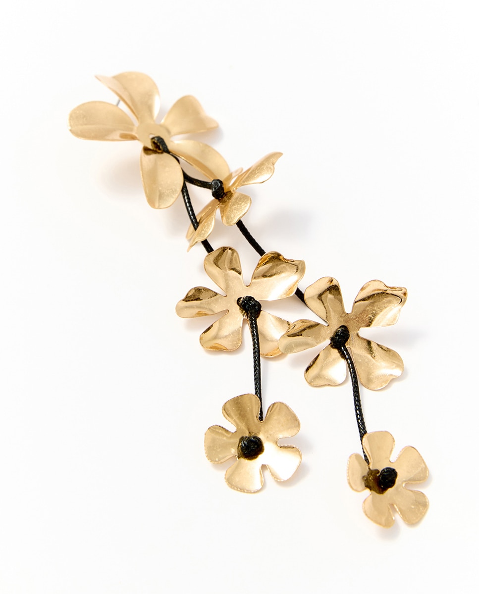 Pendientes flor cordón - Sfera - 390 Oro 390 Oro-3