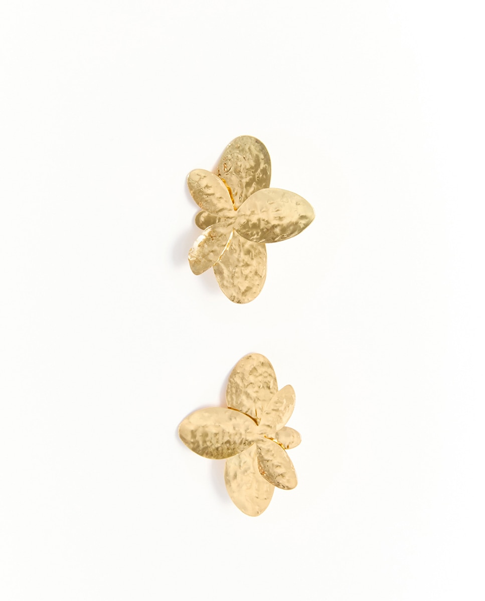 Imagen 0 de Pendientes orquídea metal 390 Oro