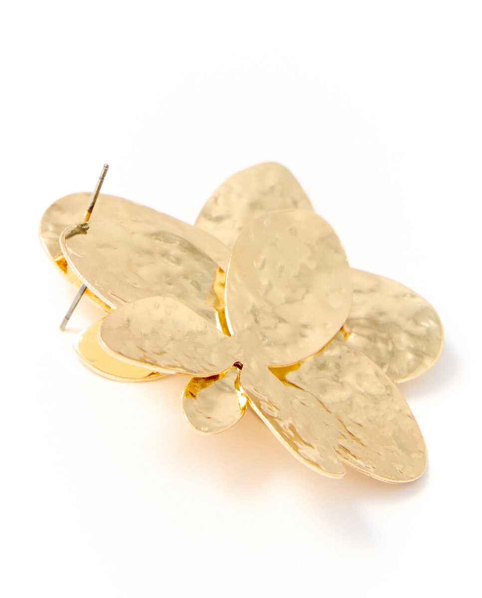 Pendientes orquídea metal - Sfera - 390 Oro 390 Oro-2