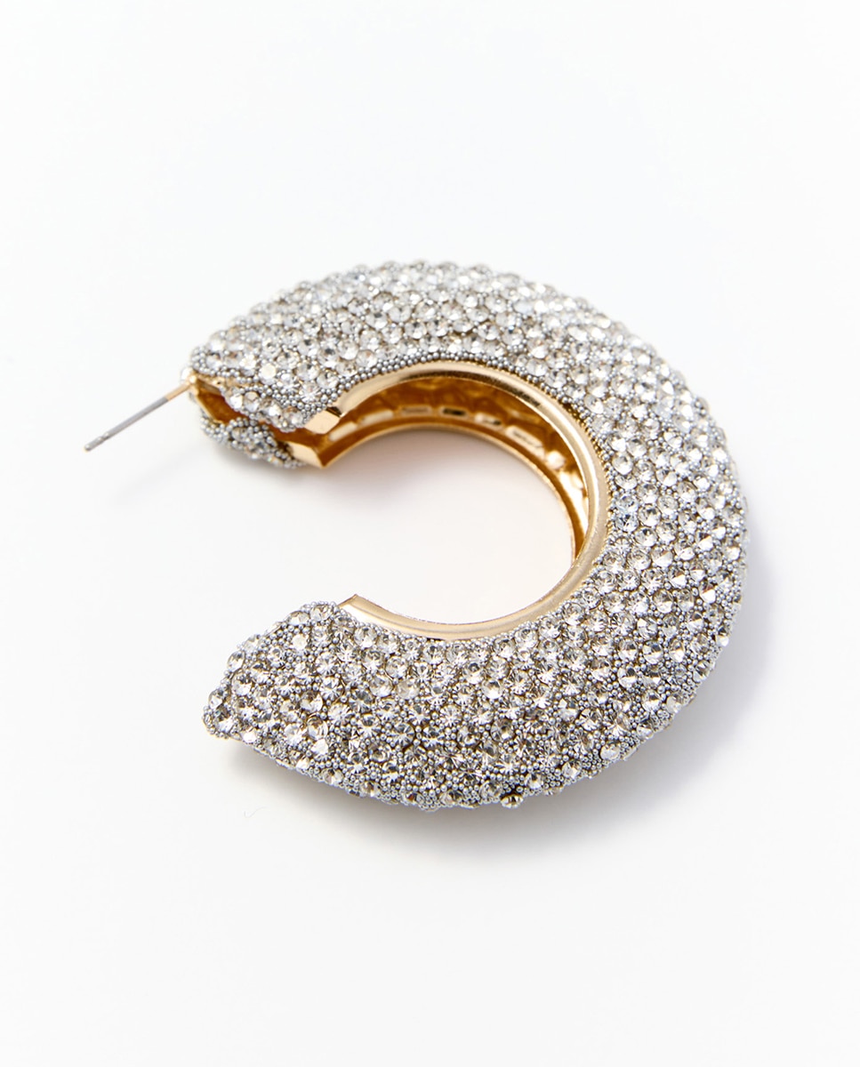 Aros volumen brillos - Sfera - Plata Plata-2