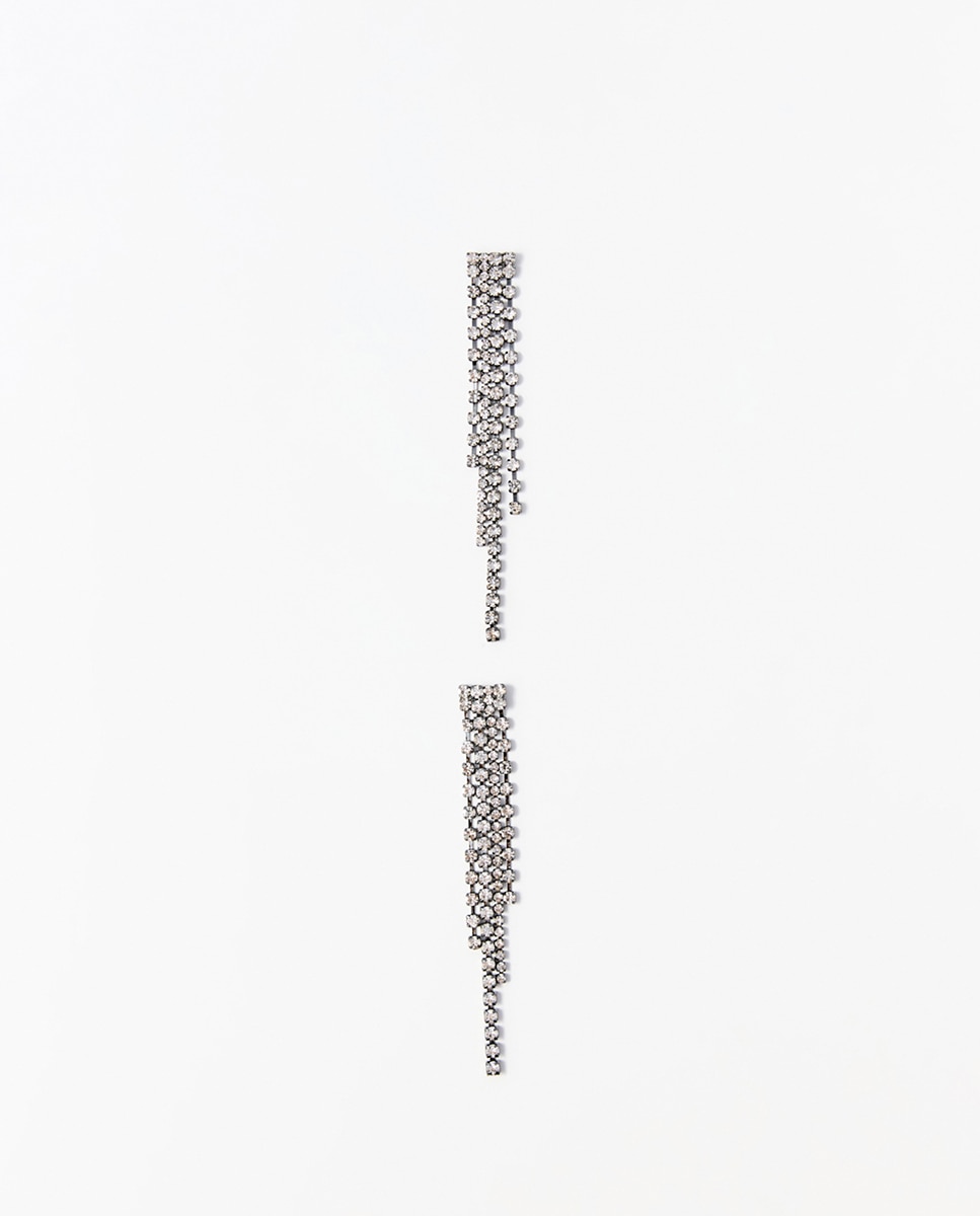Imagen 0 de Pendientes largos brillos