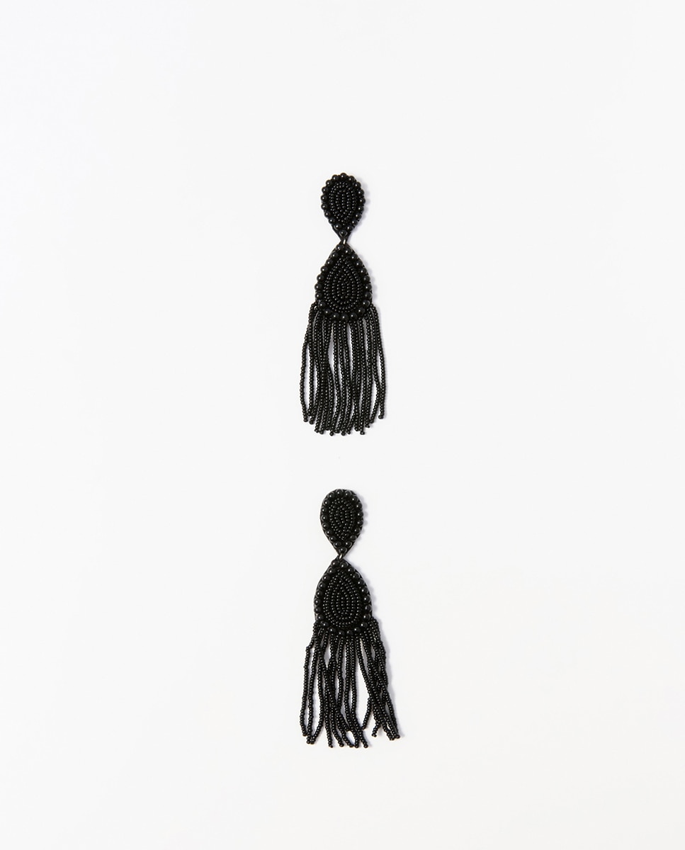 Imagen 0 de Pendientes dobles cascada Negro