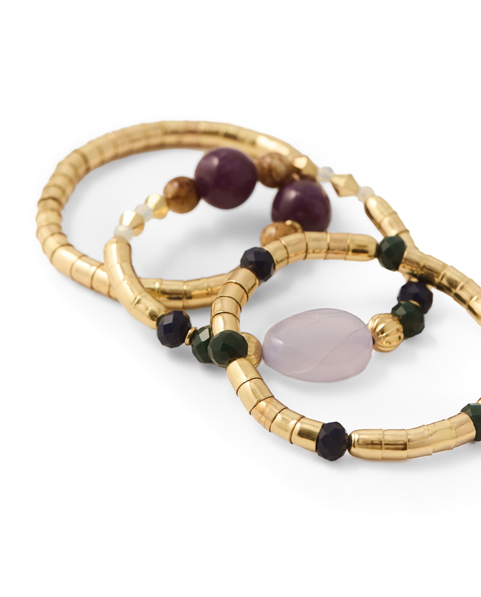 Conjunto de Pulseiras Articuladas Ouro-2