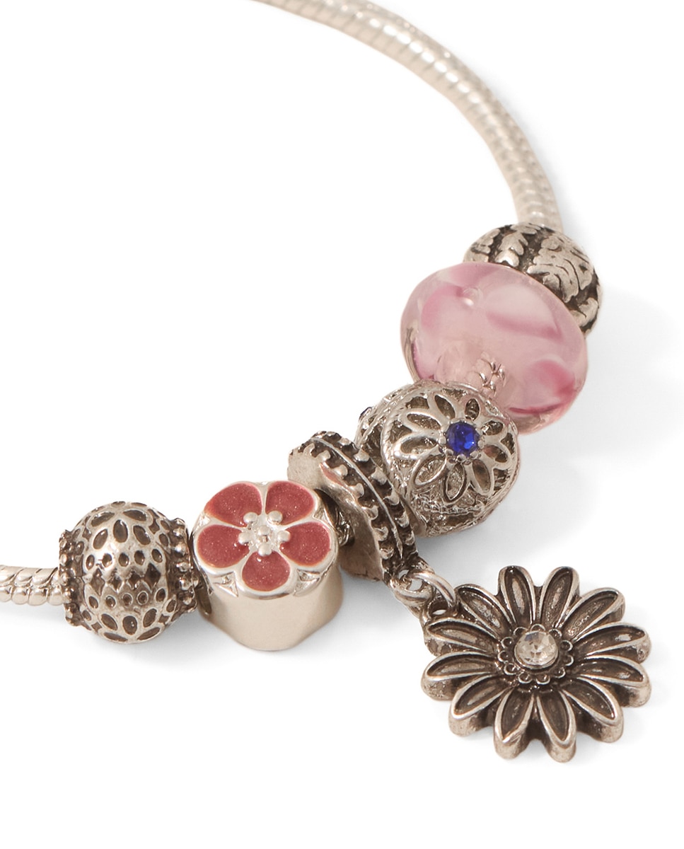 Pulseira com Pendentes Variados Prata-2
