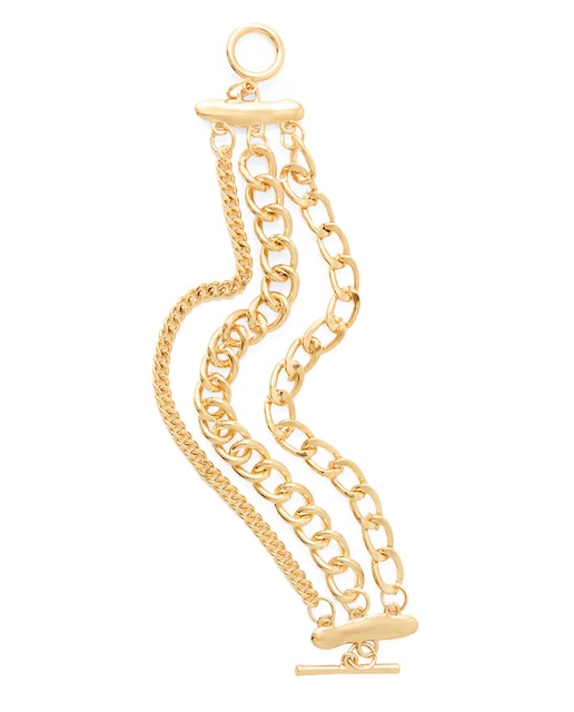 Imagen 0 de Pulsera triple eslabones