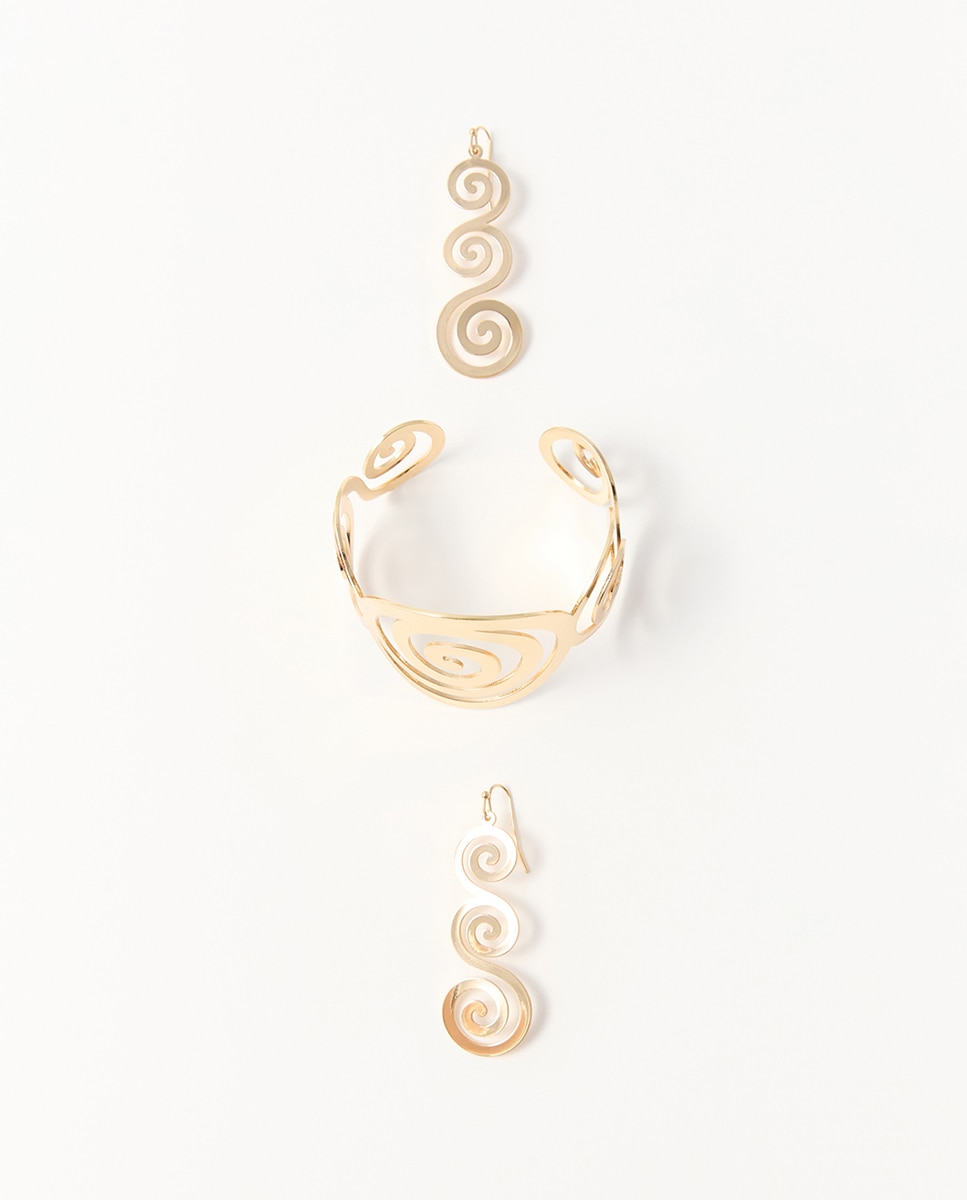 Imagem 0 de Conjunto de Brincos em Espiral