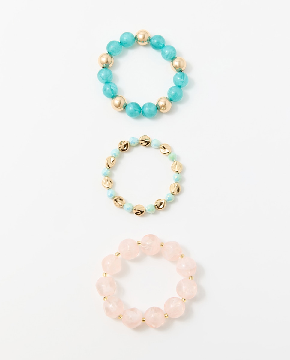 Imagem 0 de Conjunto de Pulseiras de Resina