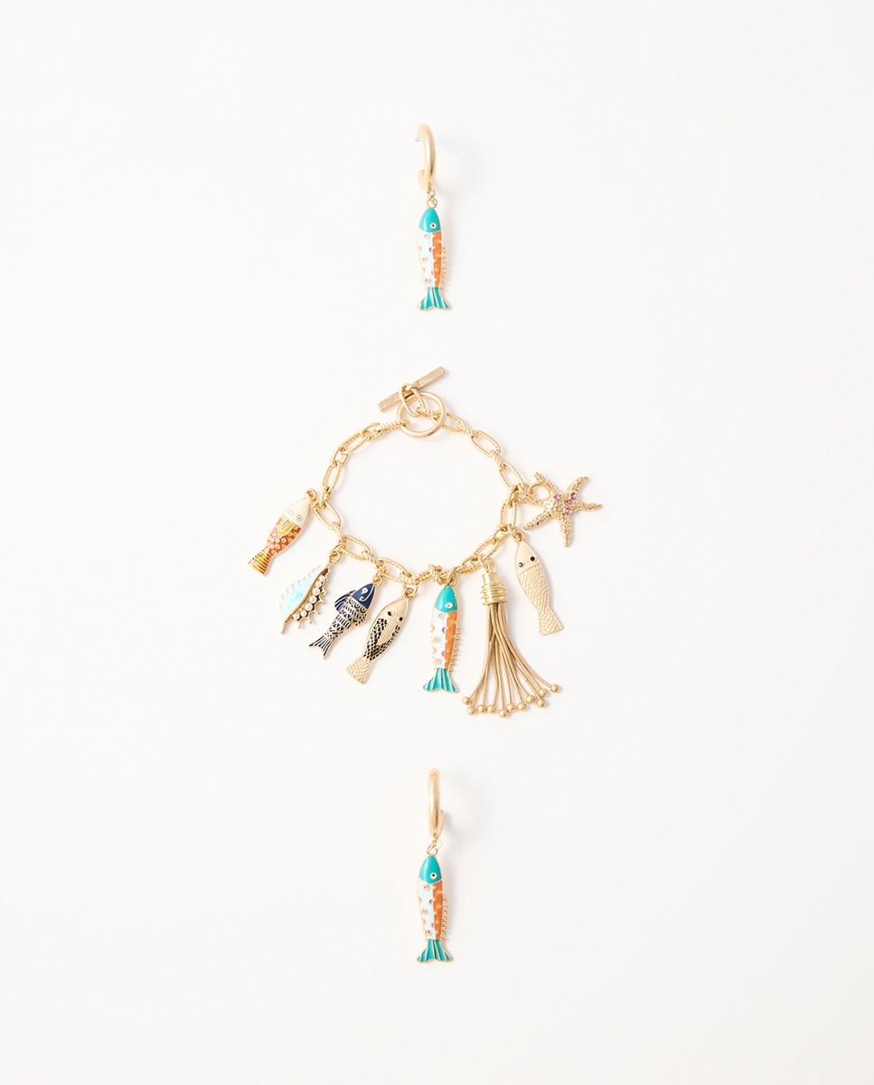 Imagem 0 de Conjunto de Brincos com Peixes