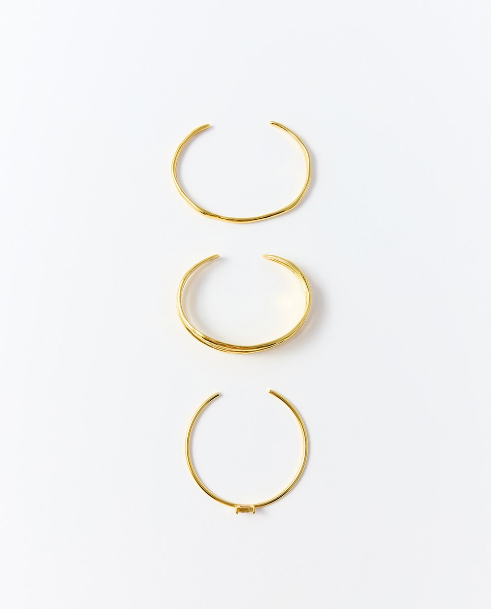 Imagem 0 de Conjunto de 3 Pulseiras Rígidas