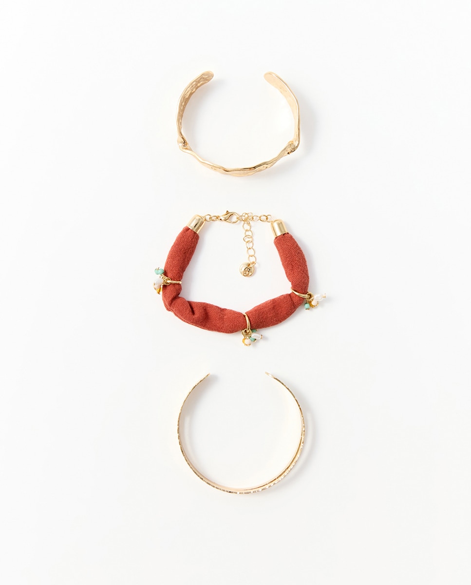 Imagen 1 de Set pulseras tejido - Sfera - 390 Oro 390 Oro