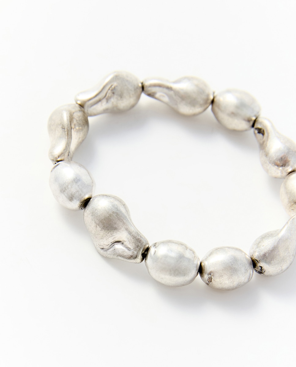 Conjunto de 4 Pulseiras Elásticas - Prateado Prata-2