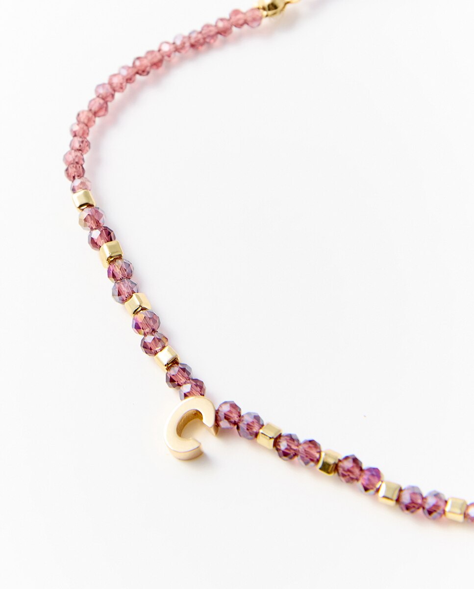 Pulseira Letra "C" 282 Malva-2